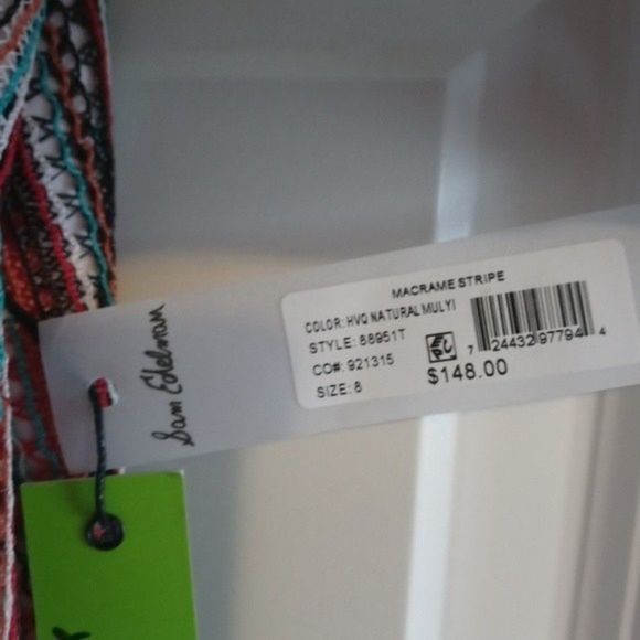 NWT Sam Edelman Macrame Stripe Colorful Dress - Picture 9 of 11